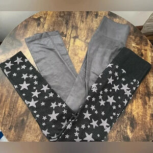SET: Zac & Rachel | ladies fleece lined leggings, 2 pair. Size: L